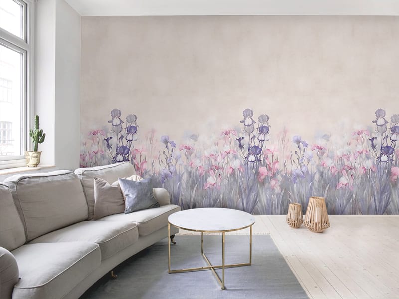 Fototapeta Blühende kleine Blumen we wnętrzu salonu
