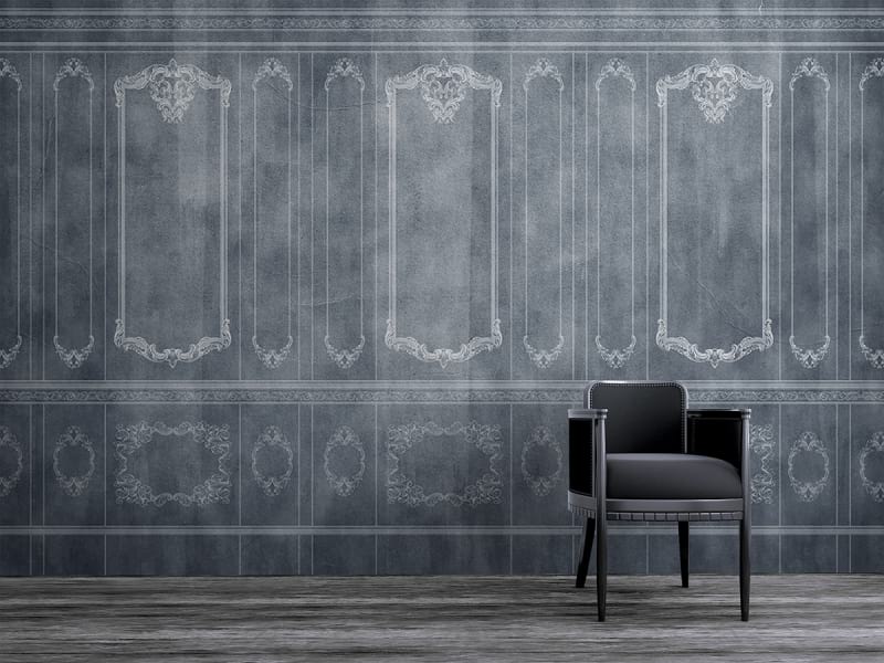 Fototapeta Mattgraue Wand we wnętrzu przedpokoju