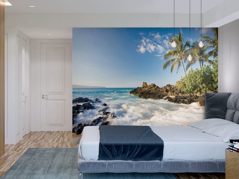 Fototapeta Tropischer Strand we wnętrzu sypialni