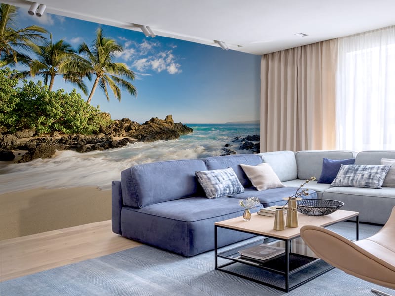 Fototapeta Tropischer Strand we wnętrzu salonu