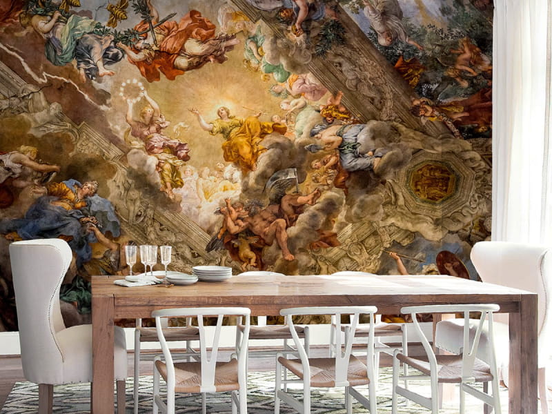 Fototapeta Fresko an der Decke we wnętrzu kuchni