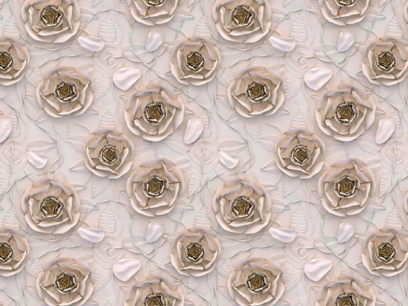 Fototapeta Rosen- und Blütenblattmuster