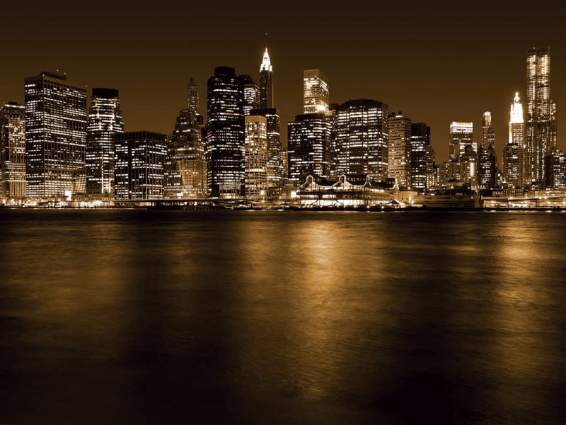 Fototapeta Abendlichter von New York