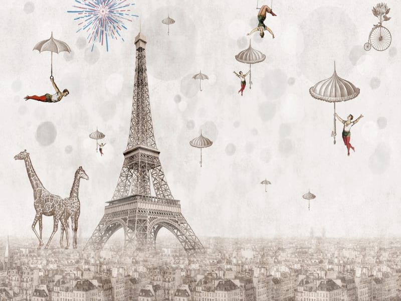 Fototapeta Paris und Akrobaten