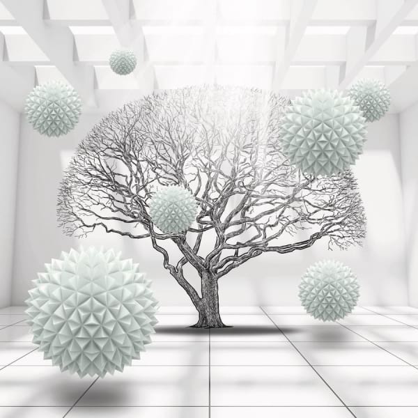 Fototapeta Baum und Kugeln