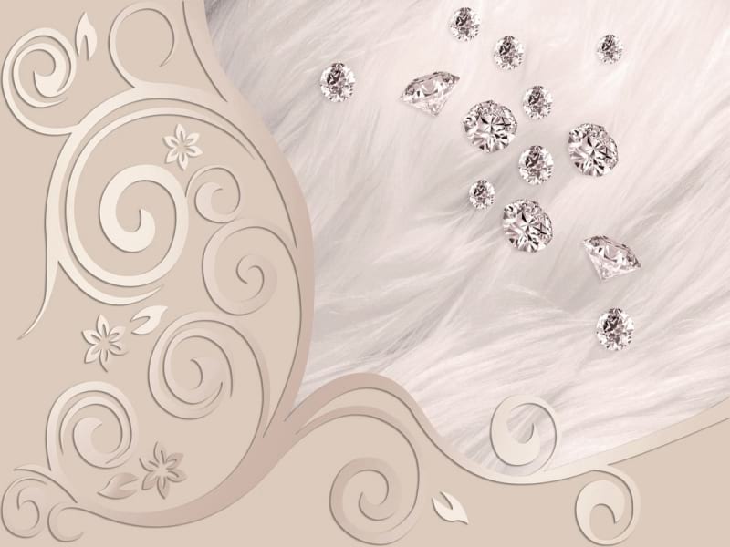 Fototapeta Diamanten und Muster