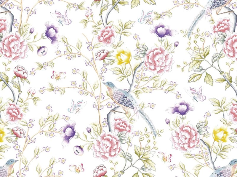 Fototapeta Garten mit malerischen Blumen