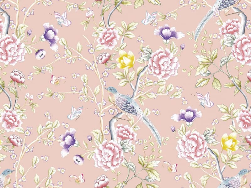 Fototapeta Blumen auf rosa Hintergrund