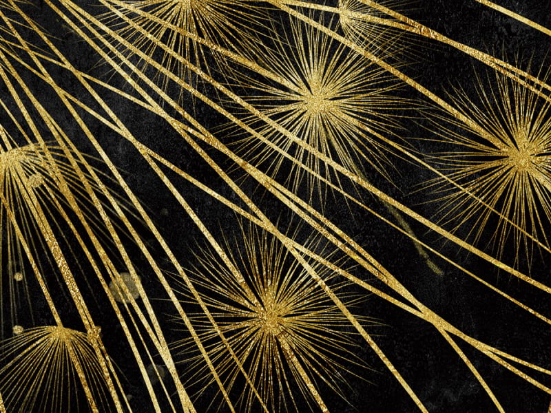 Fototapeta Goldener abstrakter Löwenzahn fragment # 1
