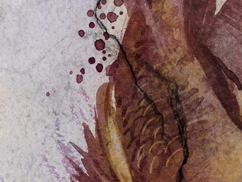 Fototapeta Lilabrauner Fisch fragment #2