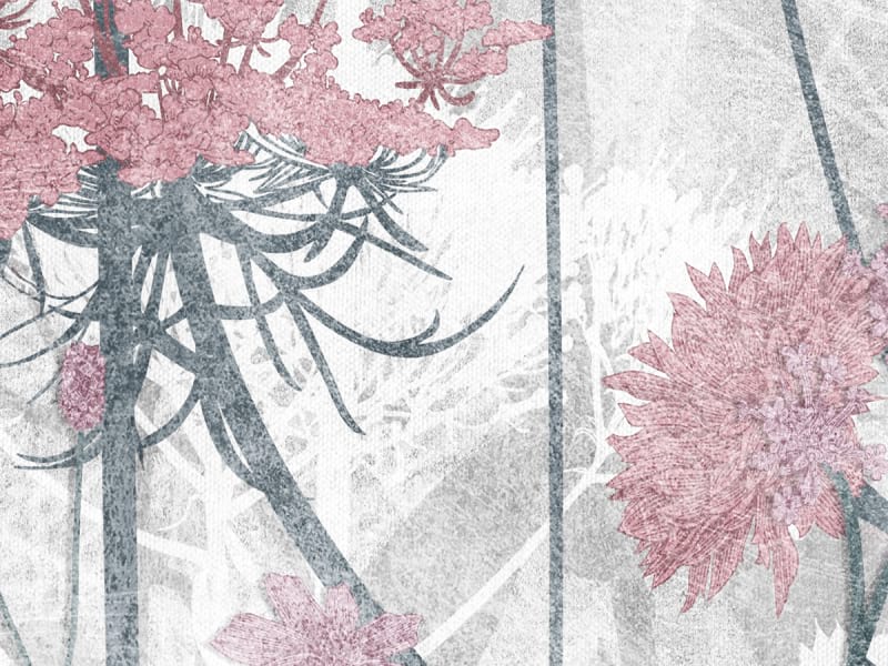 Fototapeta Rote Wildblumen fragment # 1