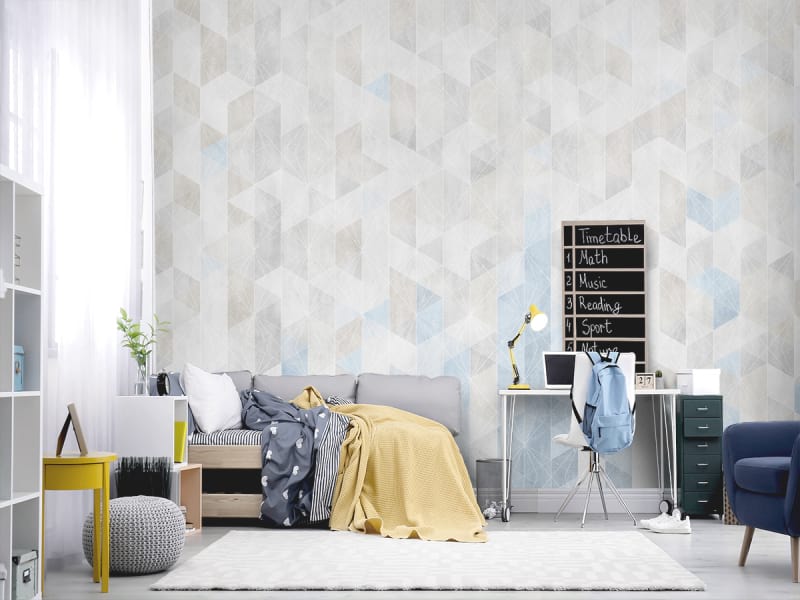 Fototapeta Leichte Geometrie we wnętrzu pokoju nastolatka