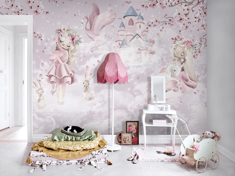 Fototapeta Helle Kinderfantasie we wnętrzu pokoju dziecka
