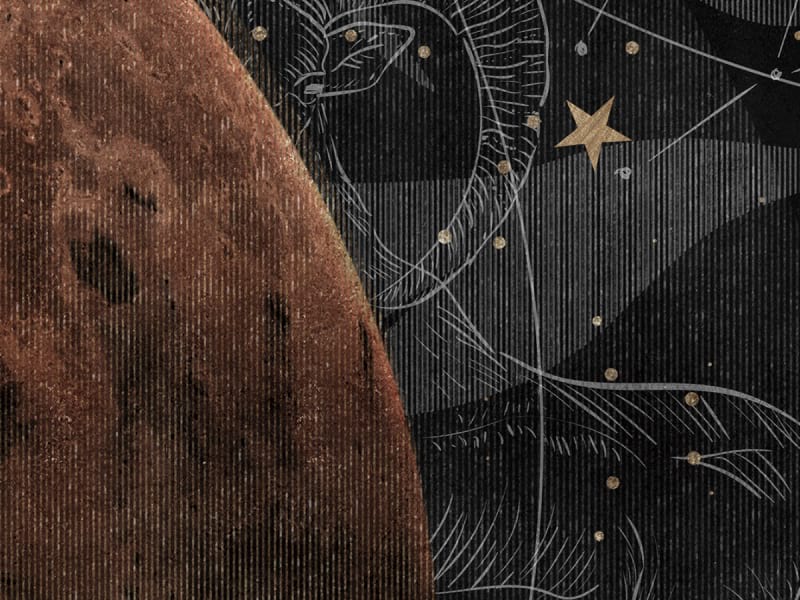 Fototapeta Planeten und Sternbilder fragment #2