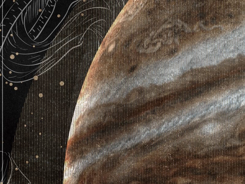 Fototapeta Planeten und Sternbilder fragment #3