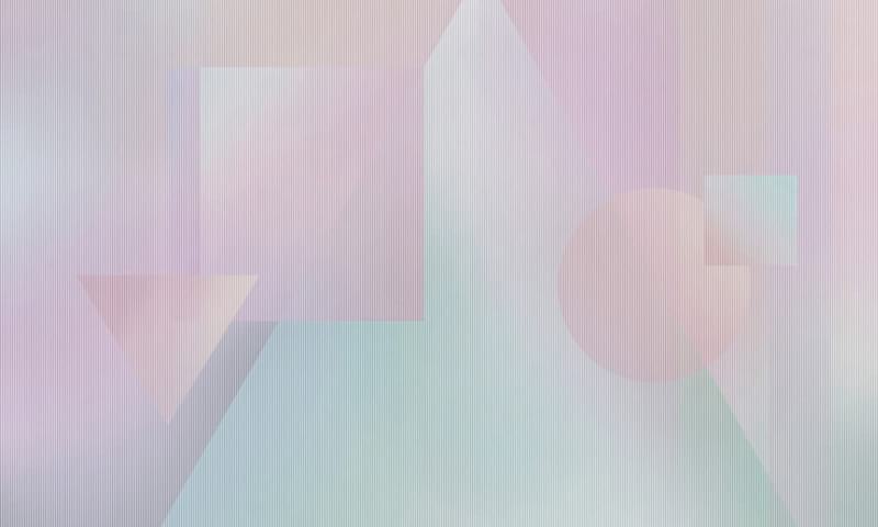 Fototapeta Rosa und blaue Figuren