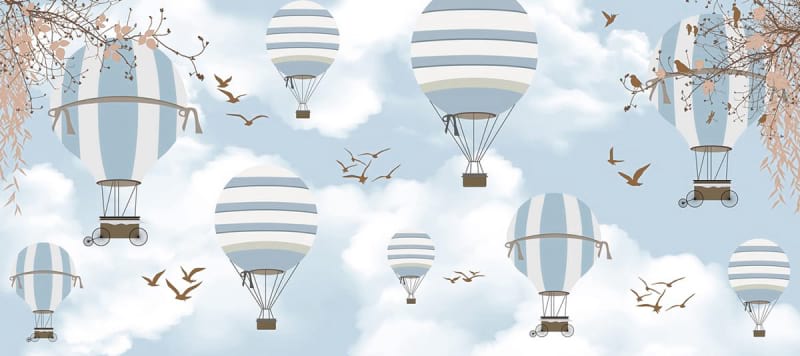 Fototapeta Luftballons am Himmel