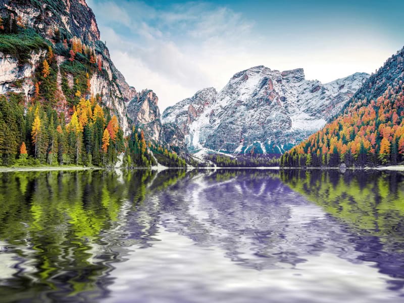 Fototapeta Geheimnisvoller Bergsee