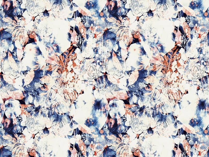Fototapeta Malerische Blätter und Blüten