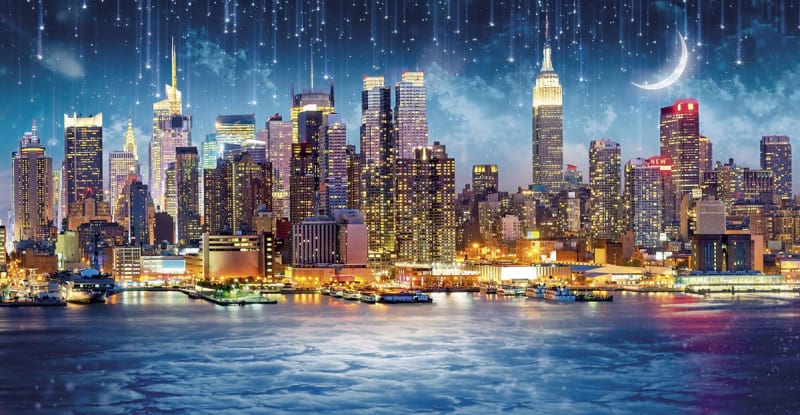 Fototapeta Sternenfall in New York