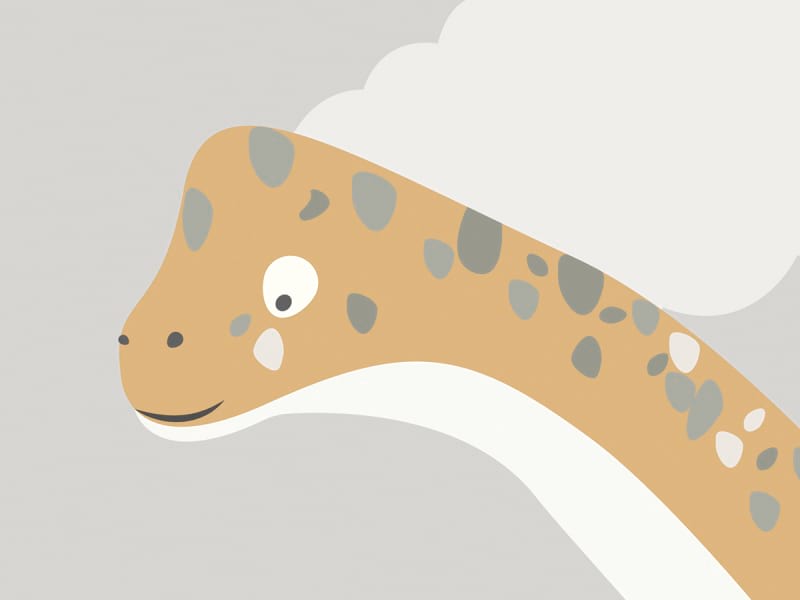 Fototapeta Dinosaurier in den Tropen fragment #2