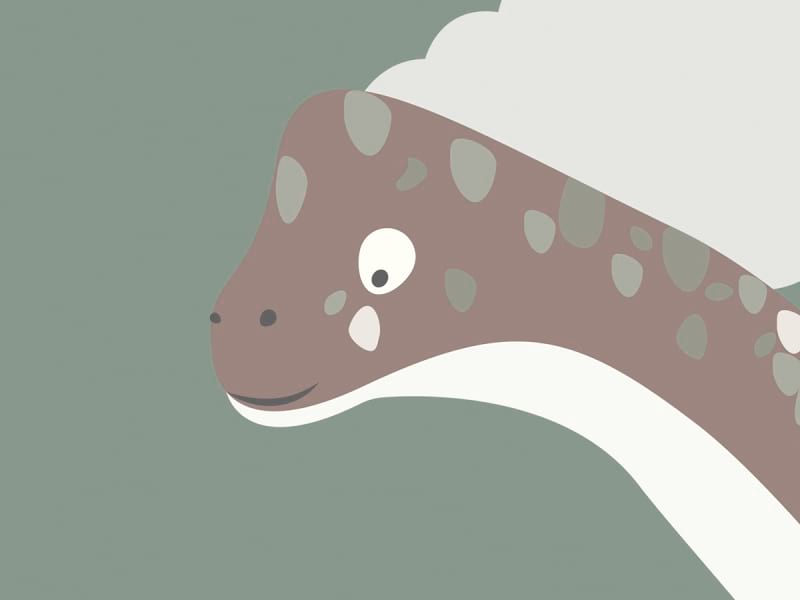 Fototapeta Niedliche Dinosaurier fragment #2