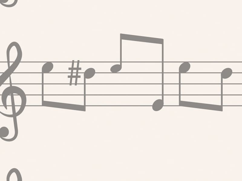 Fototapeta Noten für das Klavier fragment #2
