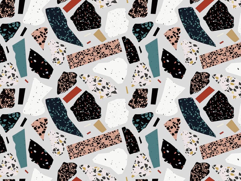 Fototapeta Buntes Mosaik aus Marmor