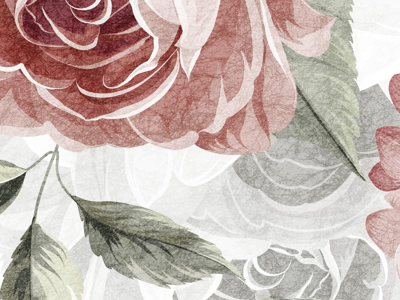 Fototapeta Volumetrische rosa Blüten fragment # 1