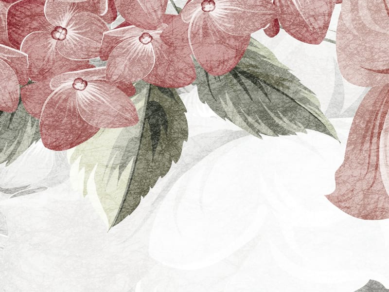 Fototapeta Volumetrische rosa Blüten fragment #2