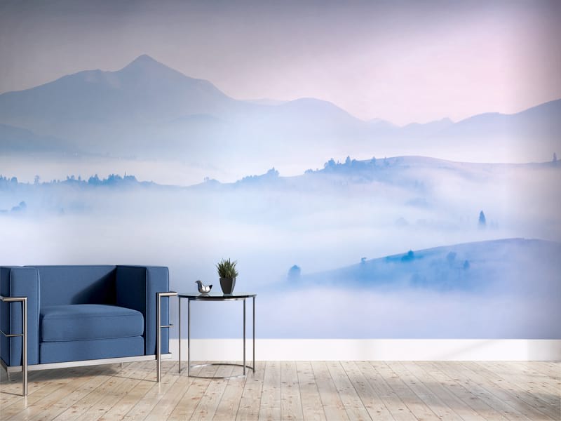 Fototapeta Berge im Nebel we wnętrzu przedpokoju