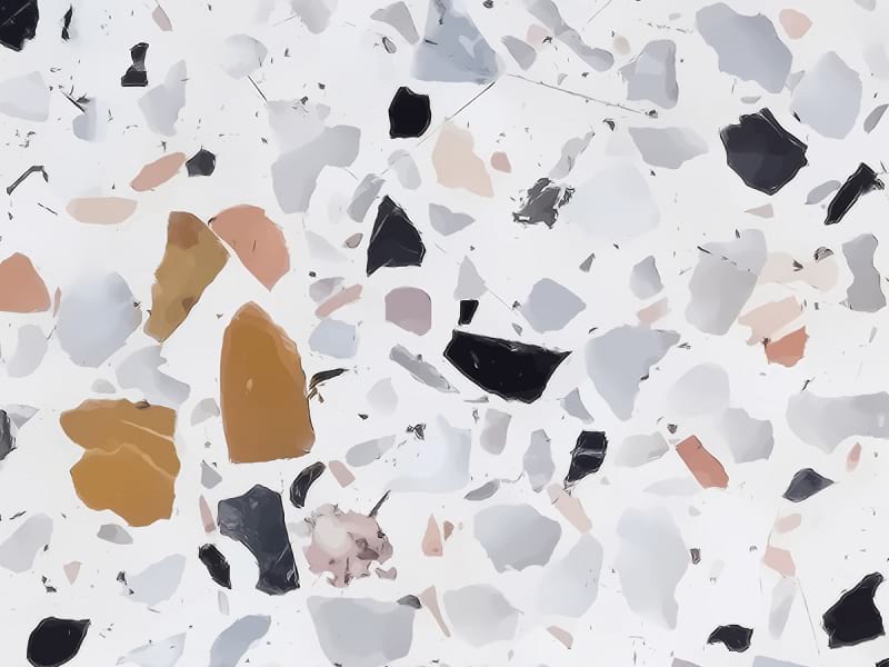 Fototapeta Weißer Mosaikmarmor fragment # 1