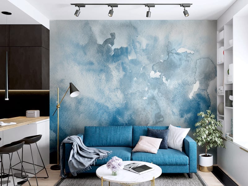 Fototapeta Sturm auf See-Aquarell we wnętrzu salonu