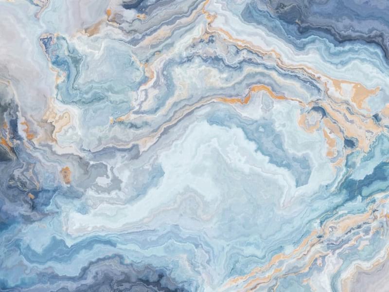 Fototapeta Goldblauer Marmor