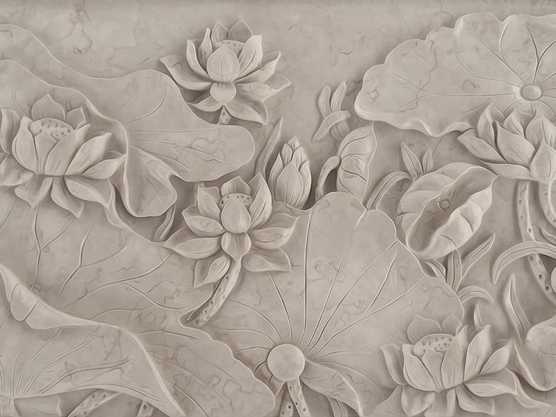 Fototapeta Florales Flachrelief