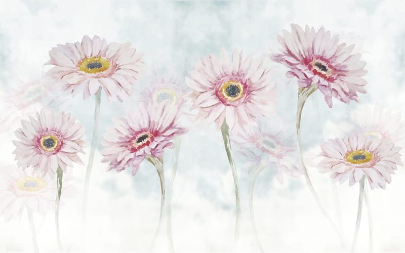 Fototapeta Große Gänseblümchen