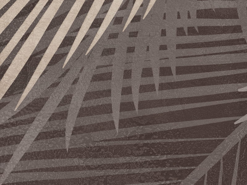 Fototapeta Hängende Palmblätter fragment #2