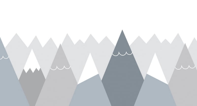 Fototapeta Schneebedeckte Berge zeichnen