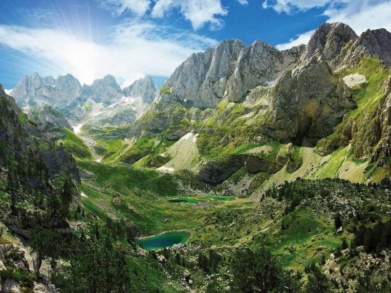 Fototapeta Hochgebirgstal