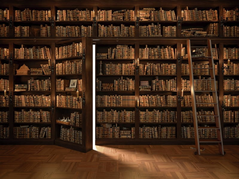 Fototapeta Geheime Bibliothek
