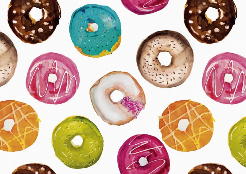 Fototapeta Donuts