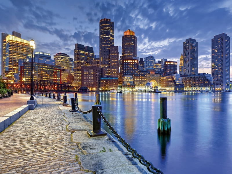 Fototapeta Bostoner Hafen