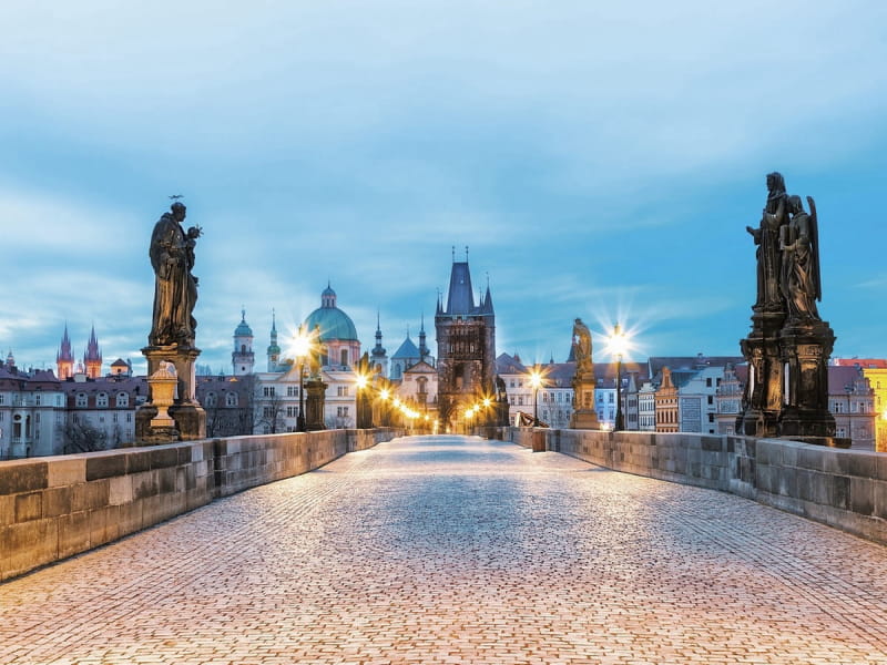 Fototapeta Morgendämmerung in Prag