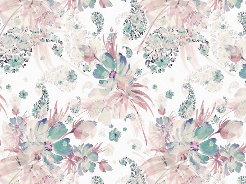 Fototapeta Buntes Blumenmuster