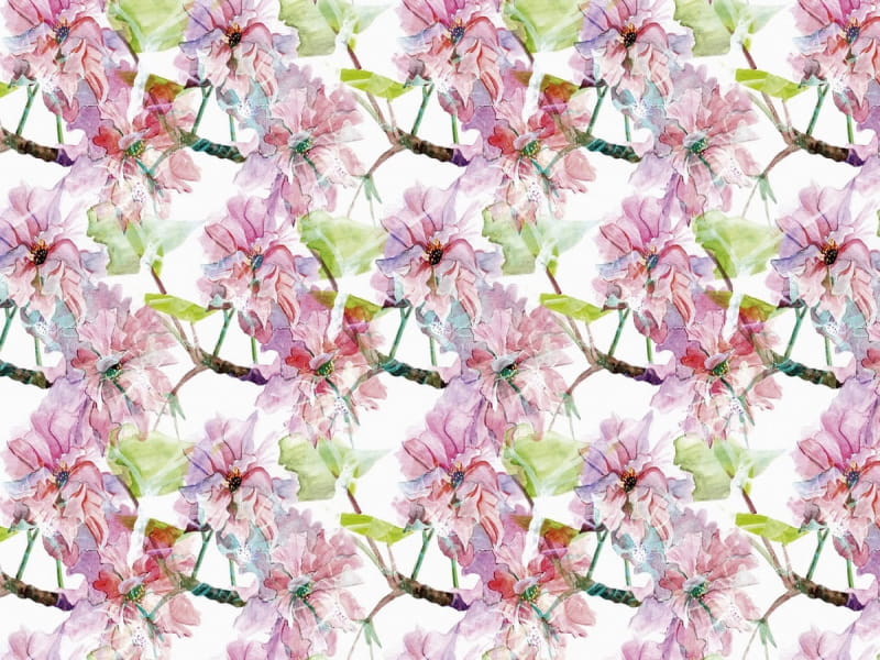Fototapeta Muster aus zarten Blumen