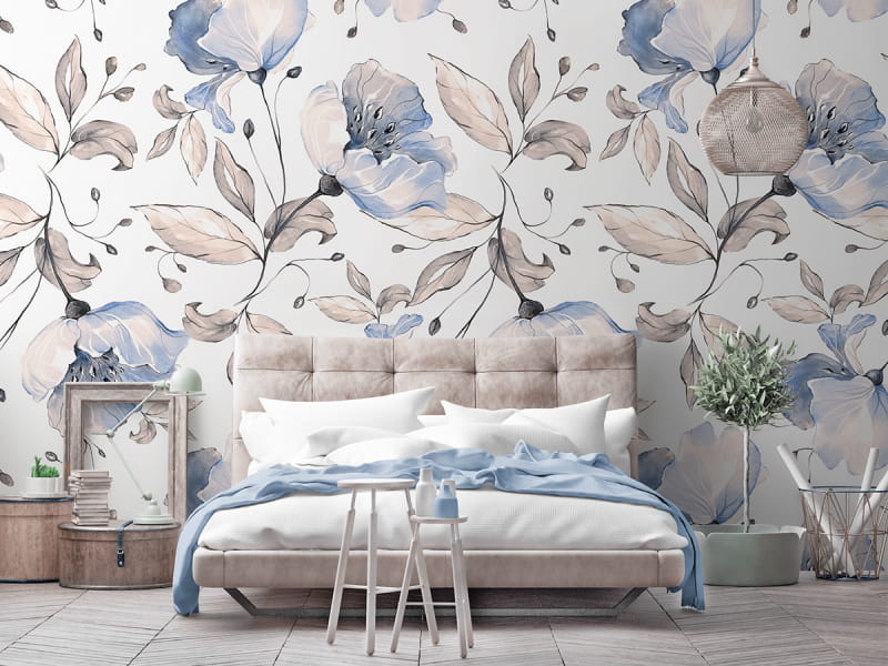 Fototapeta Paradiesblumen we wnętrzu sypialni