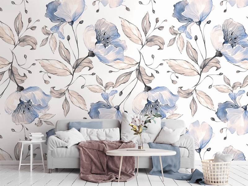 Fototapeta Paradiesblumen we wnętrzu salonu