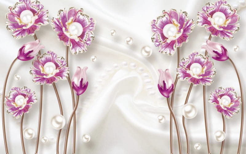 Fototapeta Samtblumen 3D