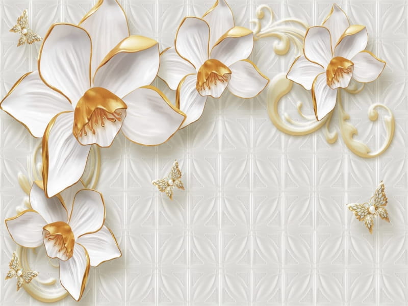Fototapeta Unvergleichliche goldene Blüten