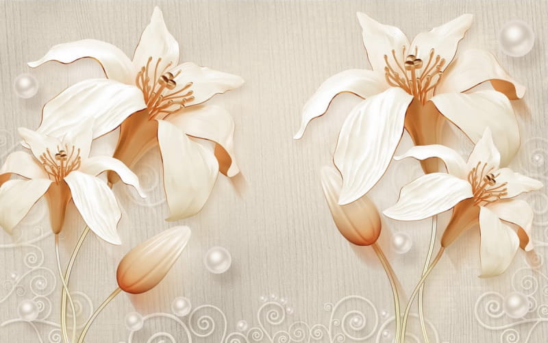 Fototapeta Zarte Lilien 3D